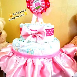 Diaper Cake  Pink Tutu Skirt